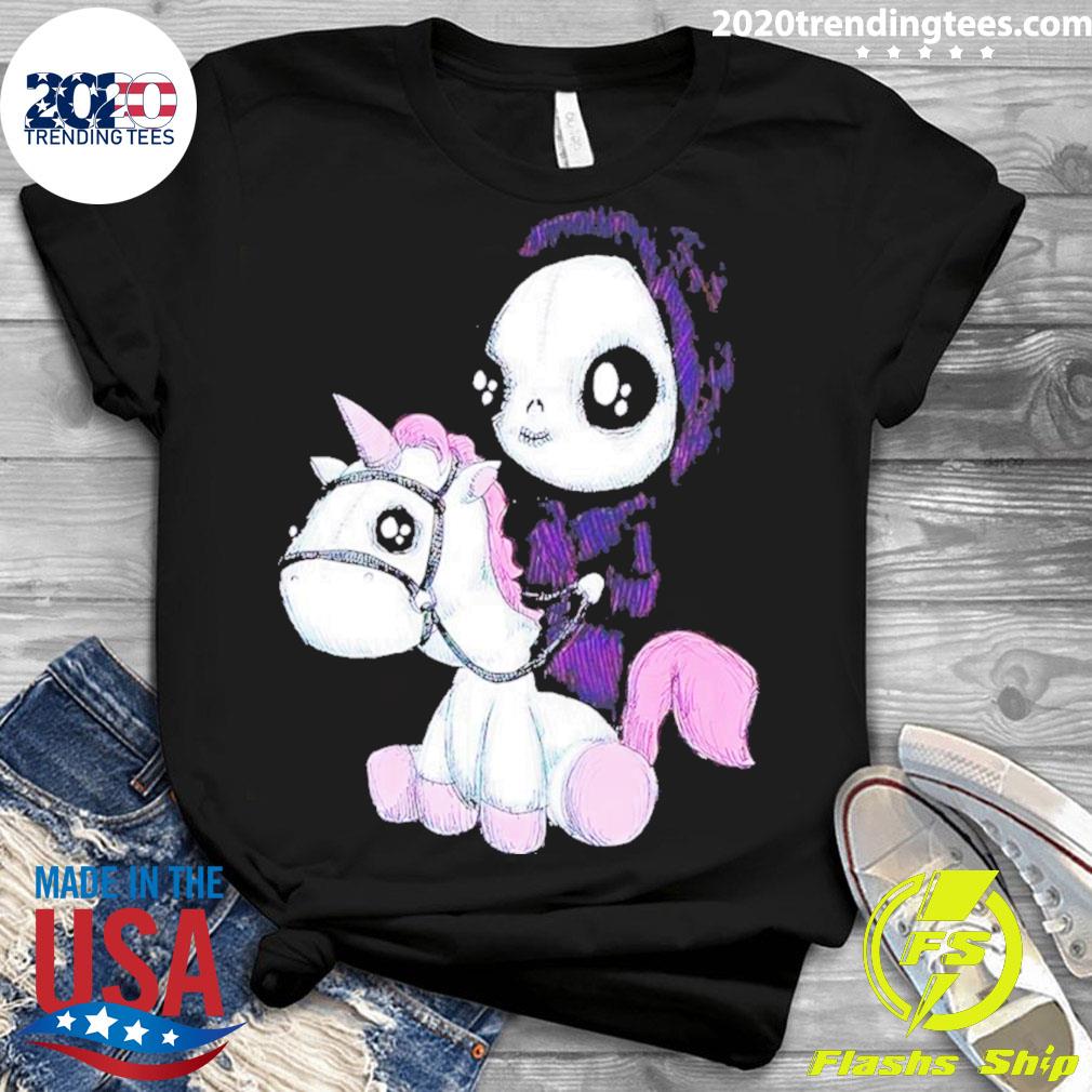 Official death And Unicorn - Adult & Kids T-Shirts, Sweatshirts & Hoodies apparel design preview 3