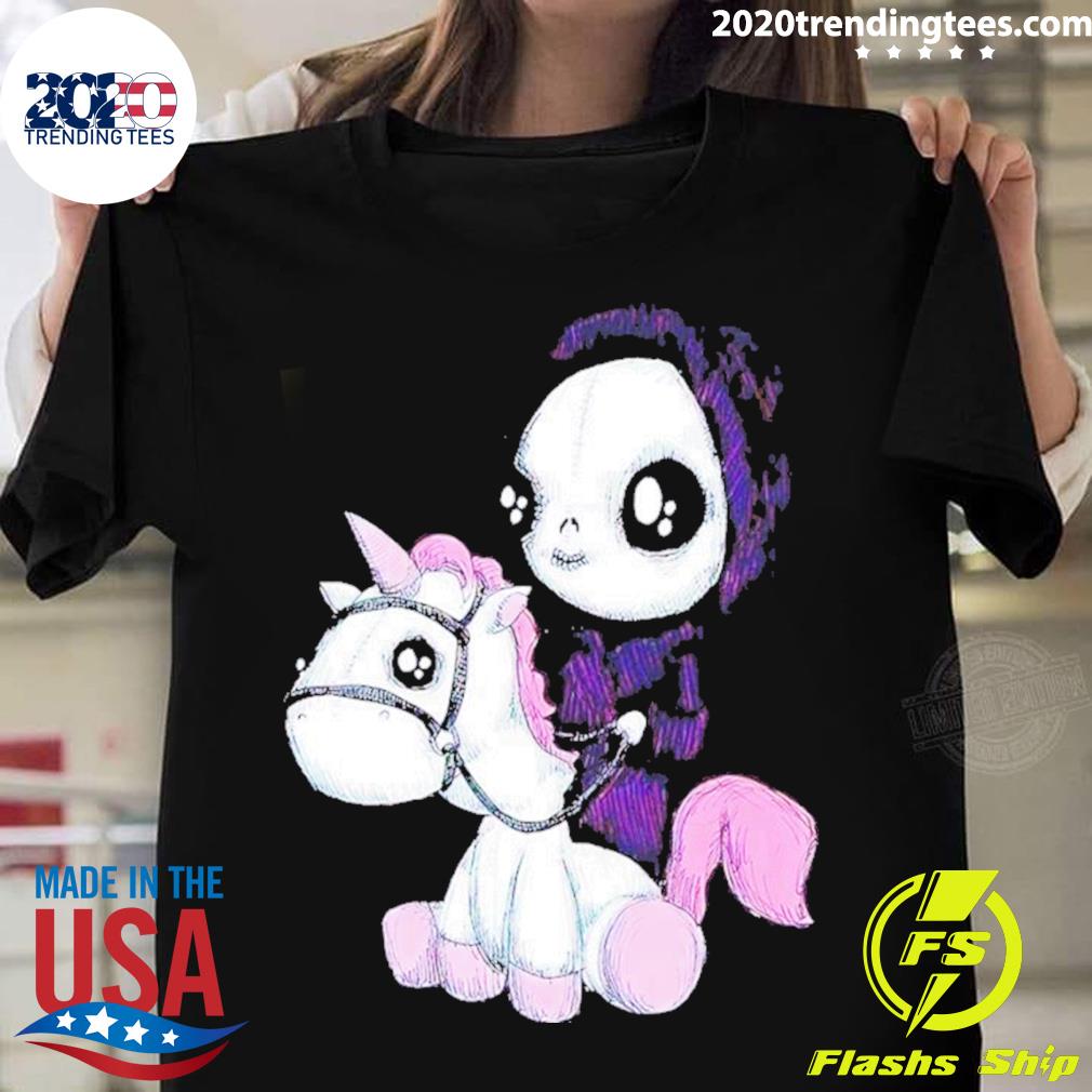 Official death And Unicorn - Adult & Kids T-Shirts, Sweatshirts & Hoodies apparel design preview 1