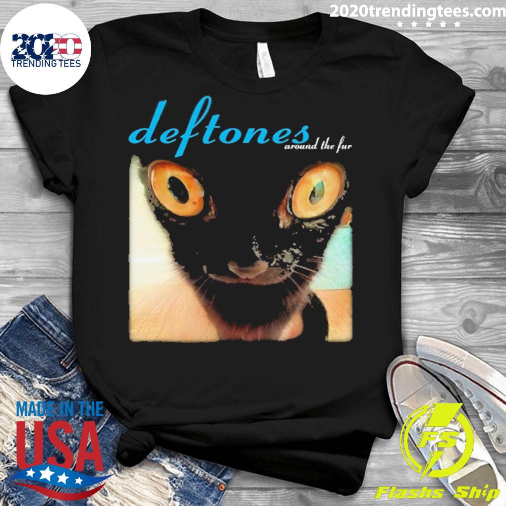 Official deftones Around The Fur Cat - Adult & Kids T-Shirts, Sweatshirts & Hoodies apparel design preview 3