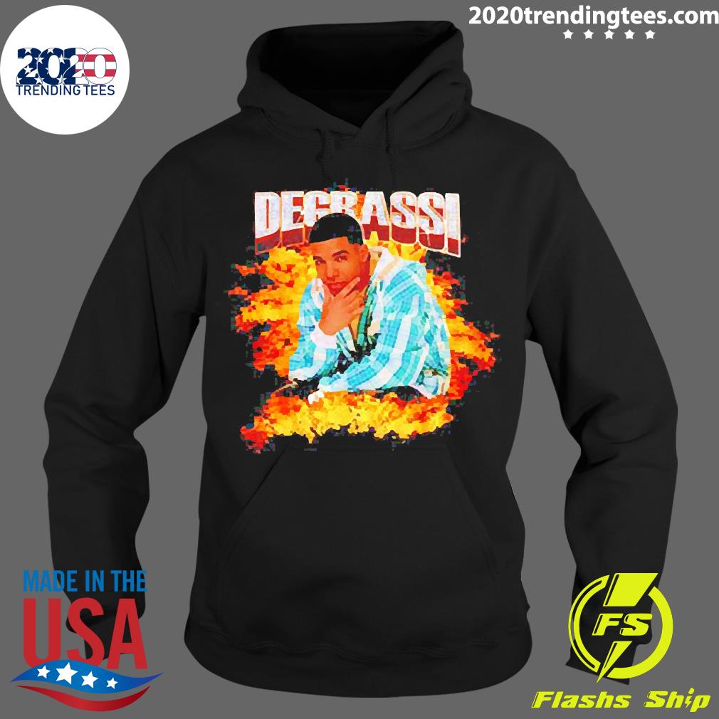 Official degrassi Flames Drake - Adult & Kids T-Shirts, Sweatshirts & Hoodies apparel design preview 2