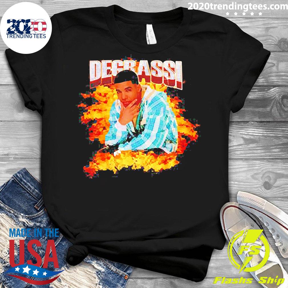 Official degrassi Flames Drake - Adult & Kids T-Shirts, Sweatshirts & Hoodies apparel design preview 3