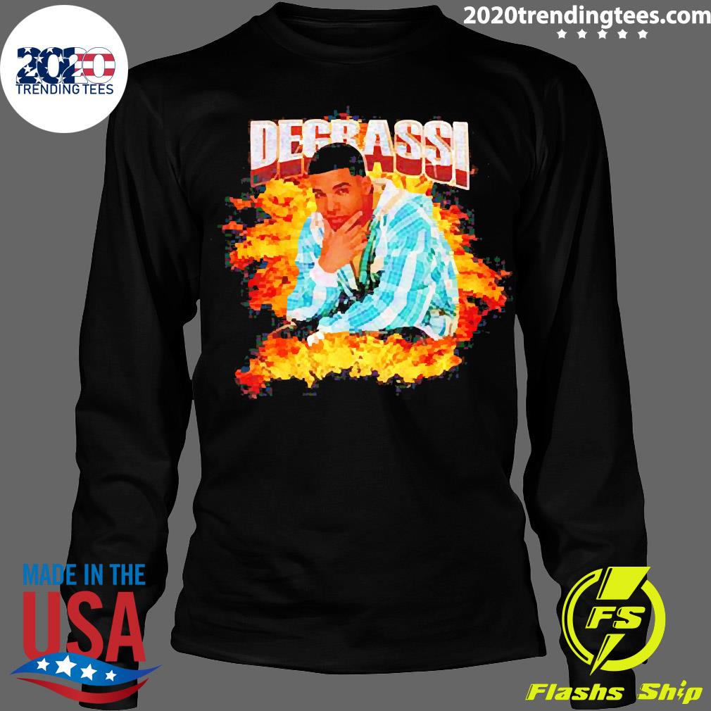 Official degrassi Flames Drake - Adult & Kids T-Shirts, Sweatshirts & Hoodies apparel design preview 4
