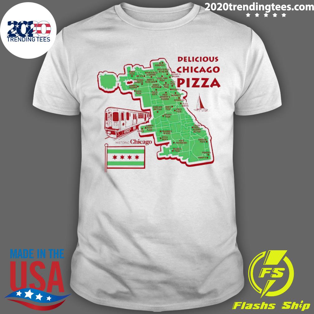 Official delicious Chicago Pizza - Adult & Kids T-Shirts, Sweatshirts & Hoodies apparel design preview 1