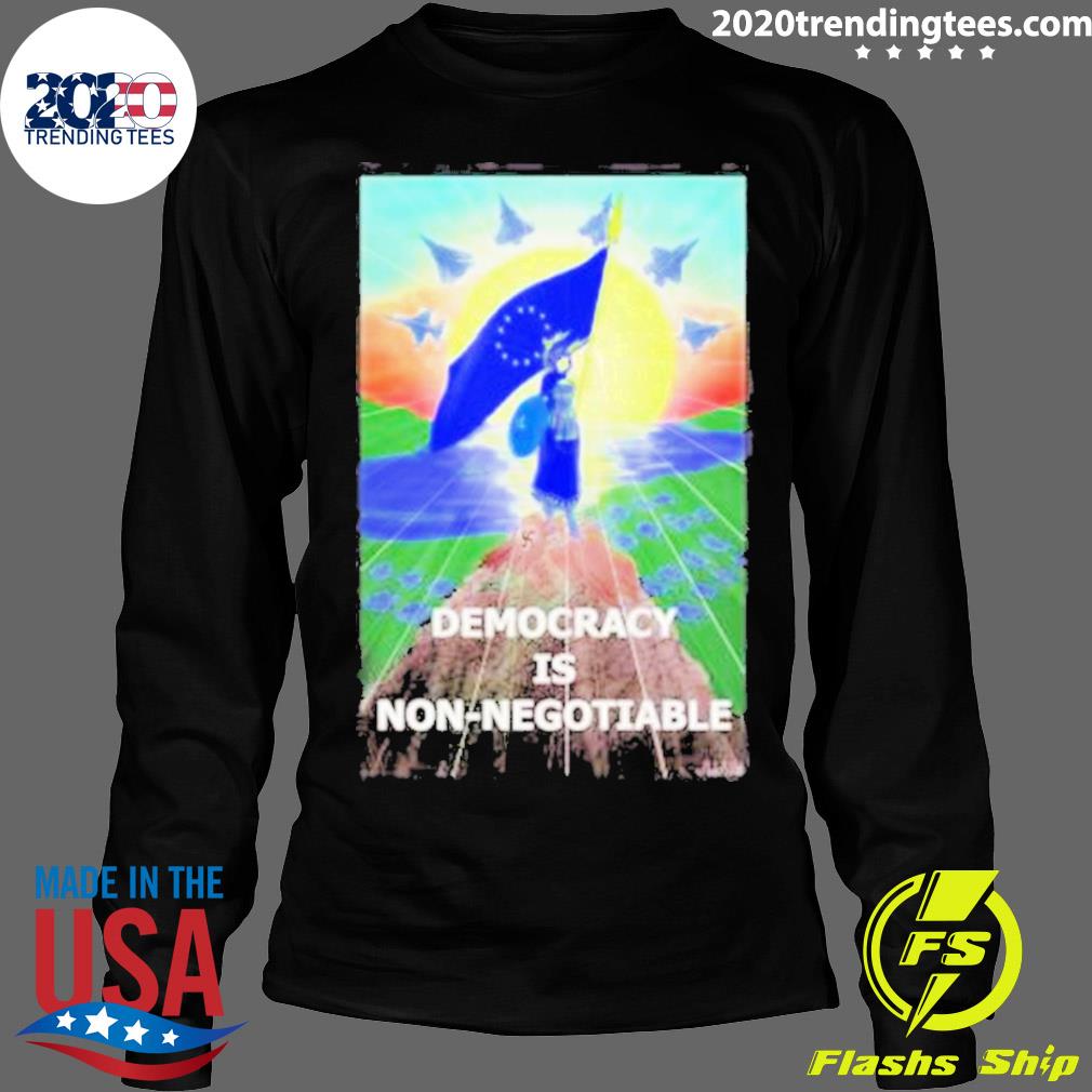 Official democracy Is Non Negotiable - Adult & Kids T-Shirts, Sweatshirts & Hoodies apparel design preview 4
