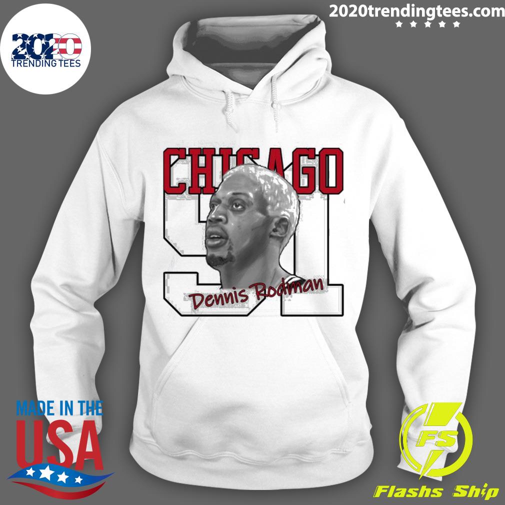 Official dennis Rodman Chicago - Adult & Kids T-Shirts, Sweatshirts & Hoodies apparel design preview 2