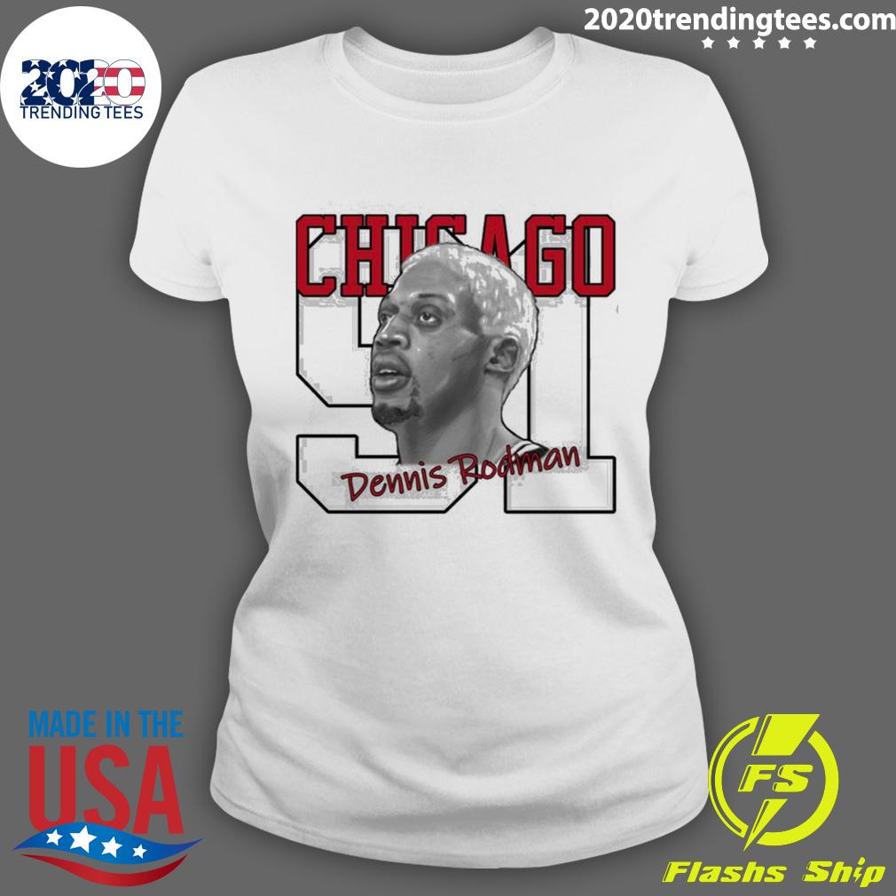 Official dennis Rodman Chicago - Adult & Kids T-Shirts, Sweatshirts & Hoodies apparel design preview 3