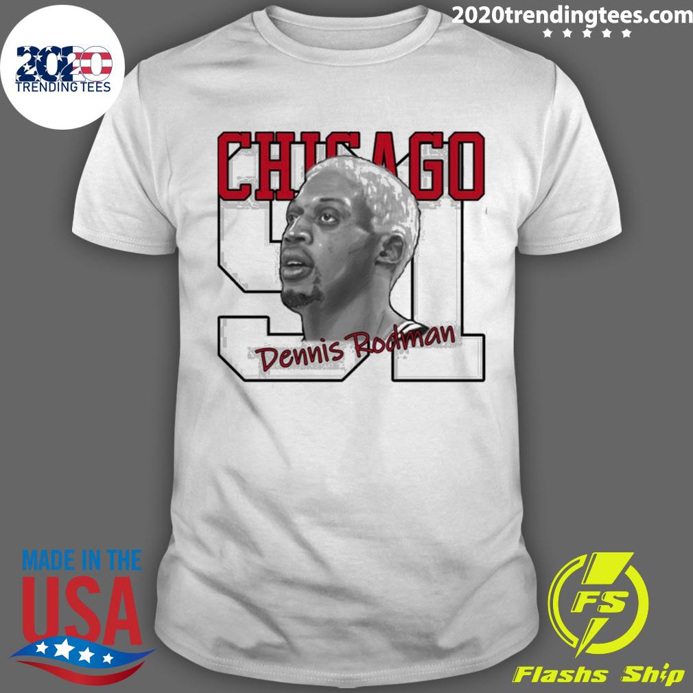 Official dennis Rodman Chicago - Adult & Kids T-Shirts, Sweatshirts & Hoodies apparel design preview 1