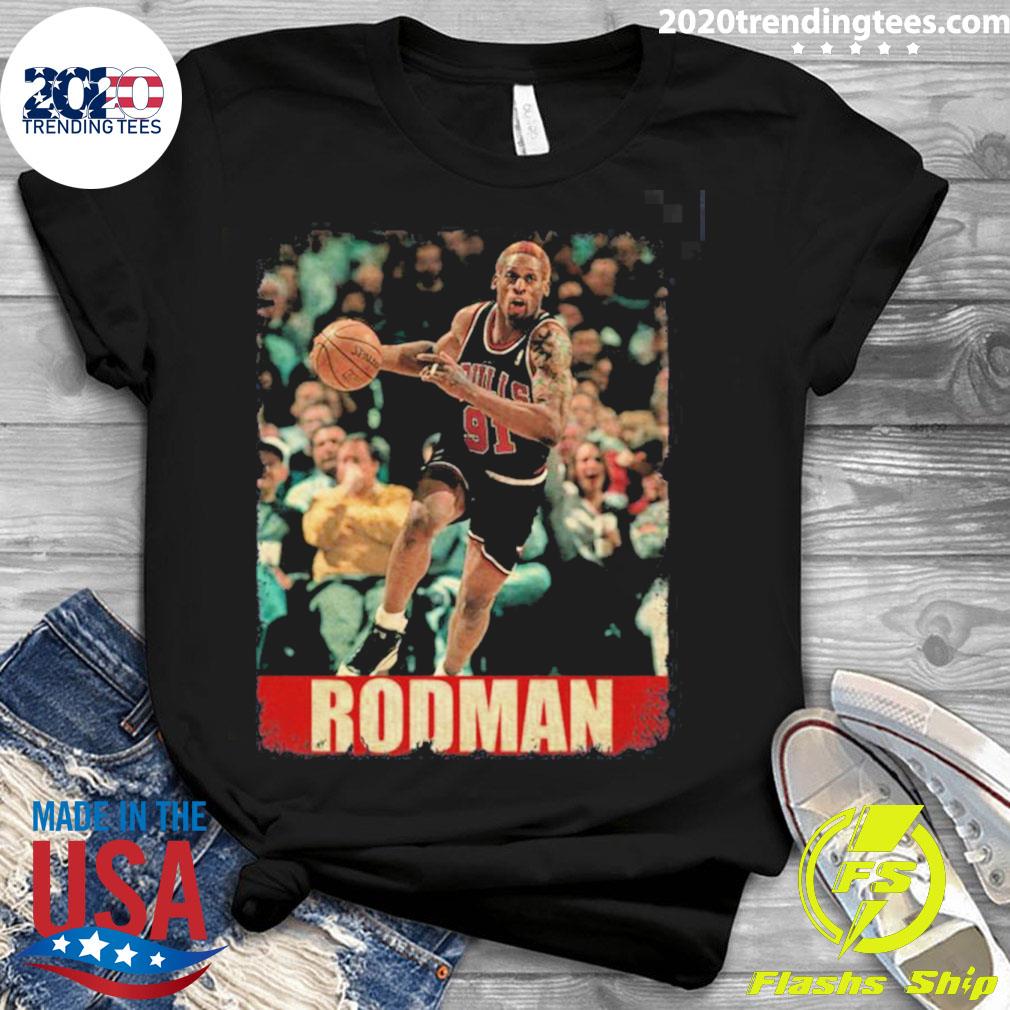Official dennis Rodman Retro Style - Adult & Kids T-Shirts, Sweatshirts & Hoodies apparel design preview 3