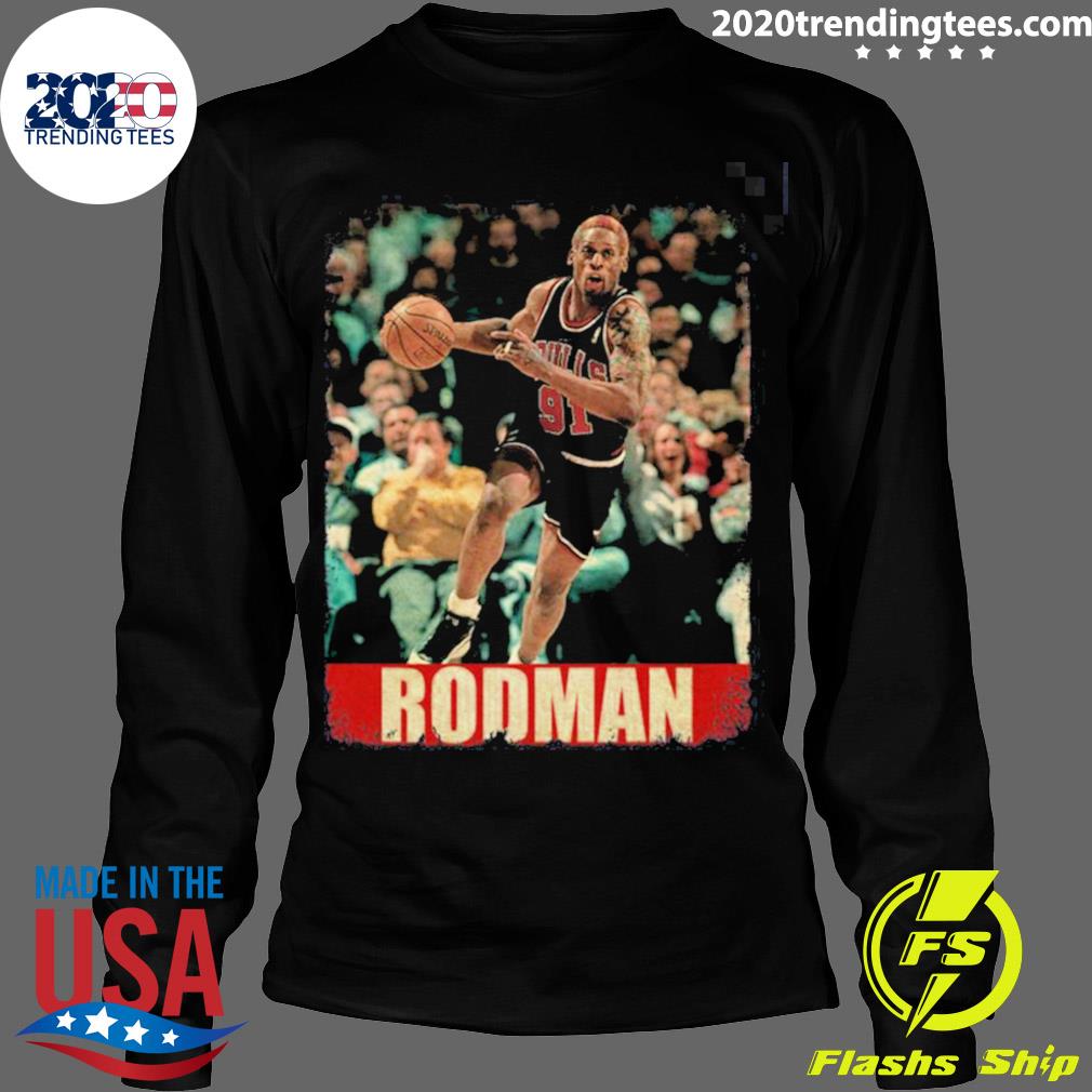 Official dennis Rodman Retro Style - Adult & Kids T-Shirts, Sweatshirts & Hoodies apparel design preview 4