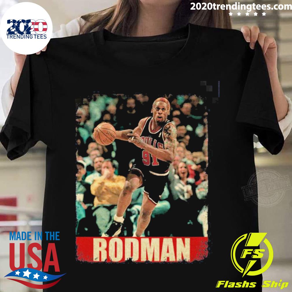 Official dennis Rodman Retro Style - Adult & Kids T-Shirts, Sweatshirts & Hoodies apparel design preview 1
