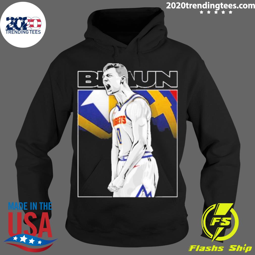 Official denver Nuggets Christian Braun Scream - Adult & Kids T-Shirts, Sweatshirts & Hoodies apparel design preview 2