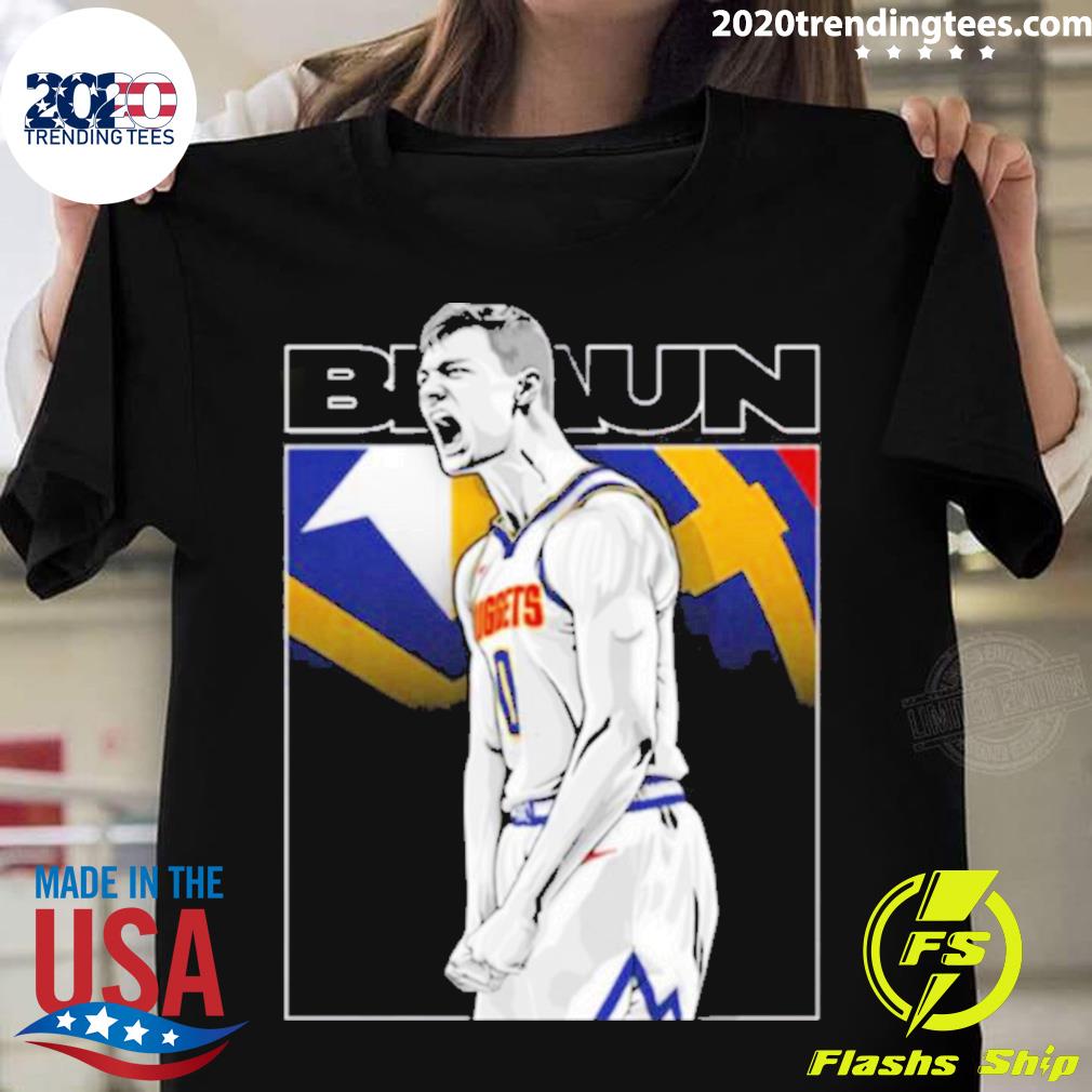 Official denver Nuggets Christian Braun Scream - Adult & Kids T-Shirts, Sweatshirts & Hoodies apparel design preview 1