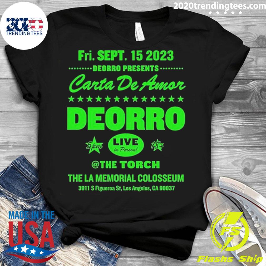 Official deorro Presents Carta De Amor - Adult & Kids T-Shirts, Sweatshirts & Hoodies apparel design preview 3