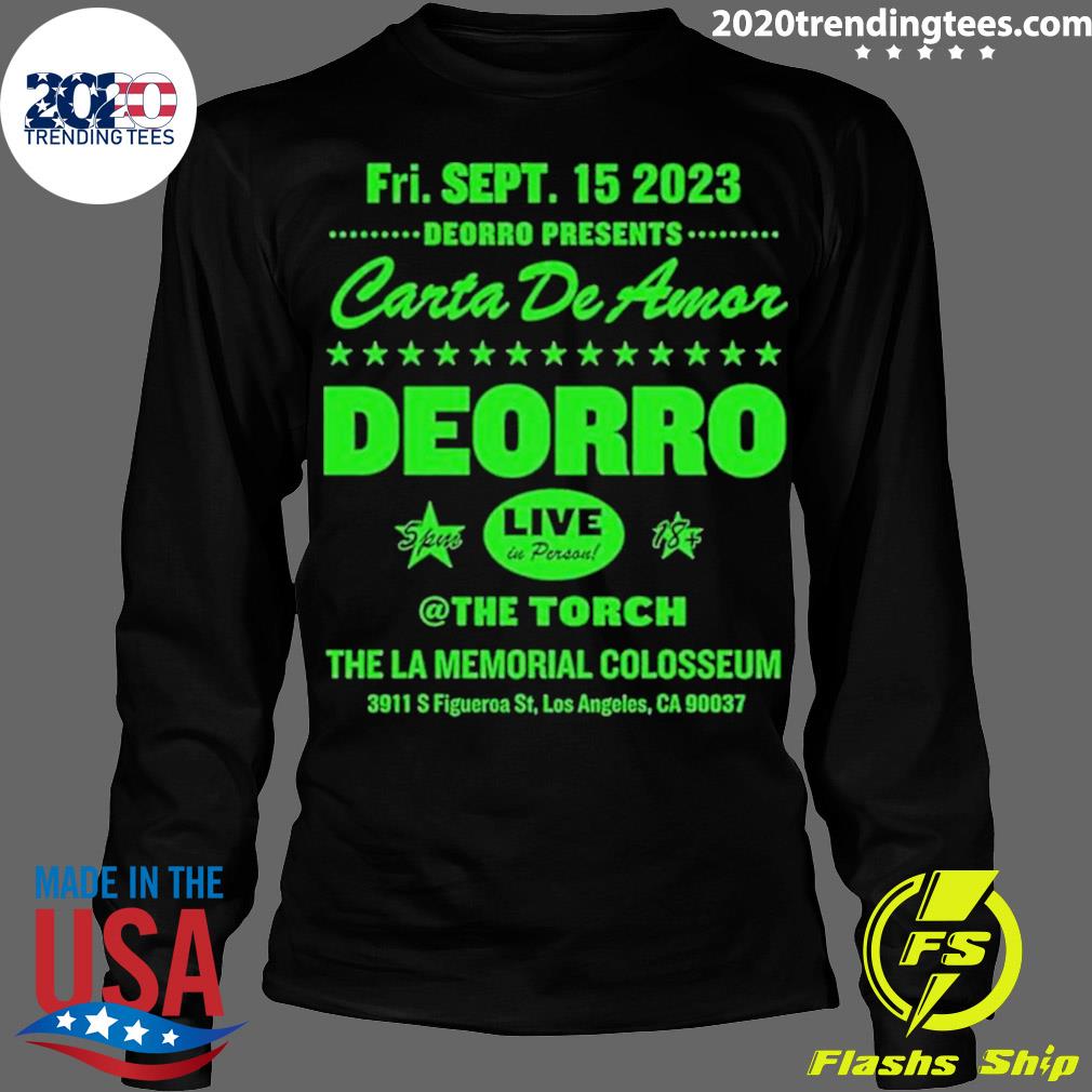 Official deorro Presents Carta De Amor - Adult & Kids T-Shirts, Sweatshirts & Hoodies apparel design preview 4