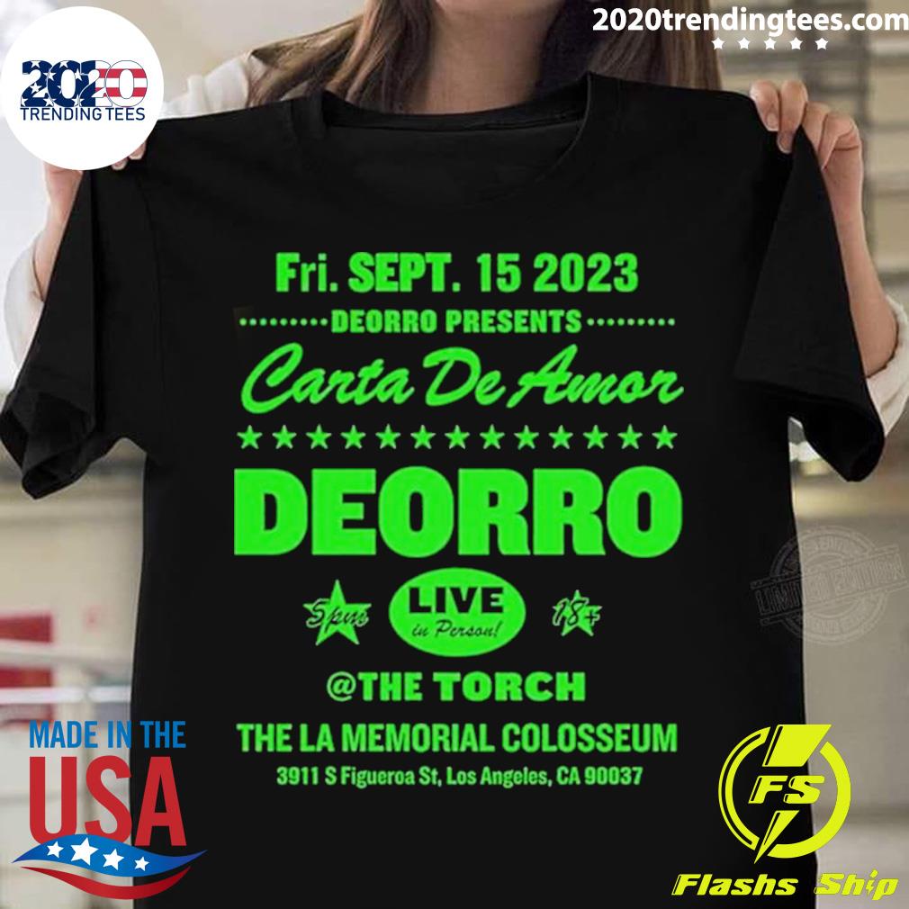 Official deorro Presents Carta De Amor - Adult & Kids T-Shirts, Sweatshirts & Hoodies apparel design preview 1