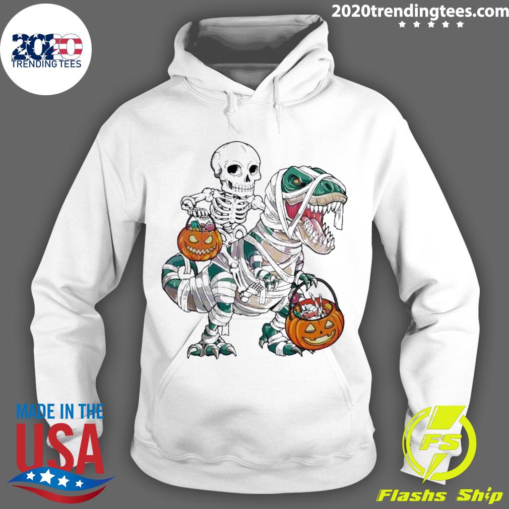 Official dinosaur Halloween Spooky Saurus Rex - Adult & Kids T-Shirts, Sweatshirts & Hoodies apparel design preview 2