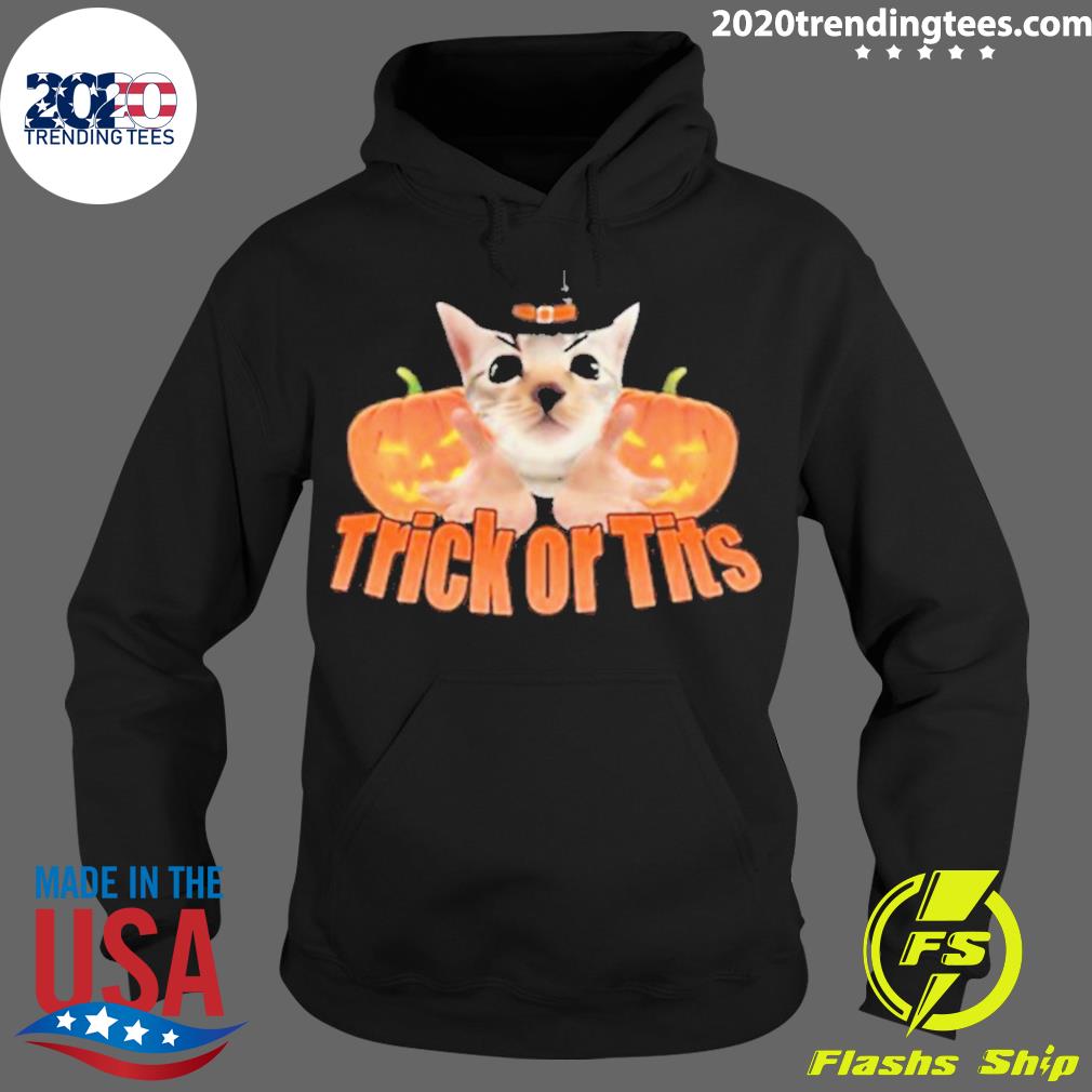 Official dippytees Trick Or Tits - Adult & Kids T-Shirts, Sweatshirts & Hoodies apparel design preview 2