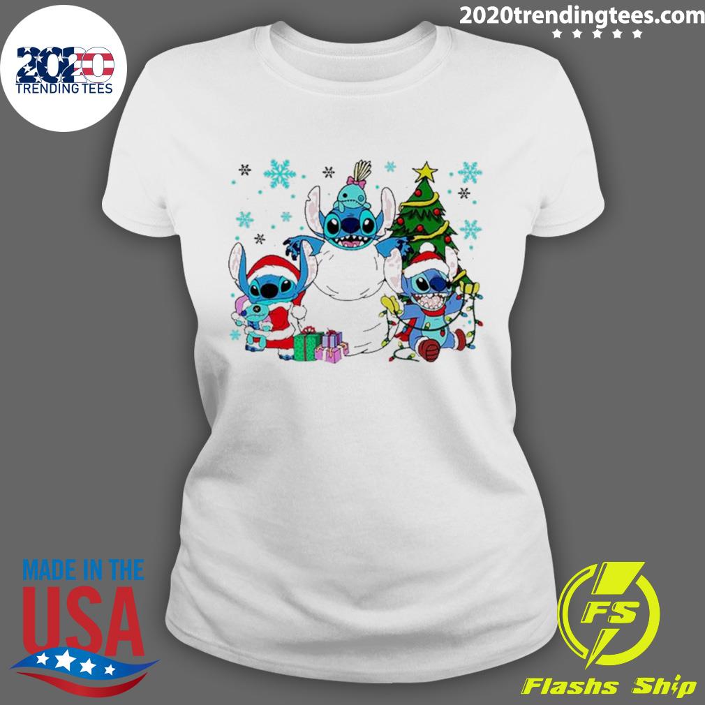 Official disney Stitch Christmas - Adult & Kids T-Shirts, Sweatshirts & Hoodies apparel design preview 3