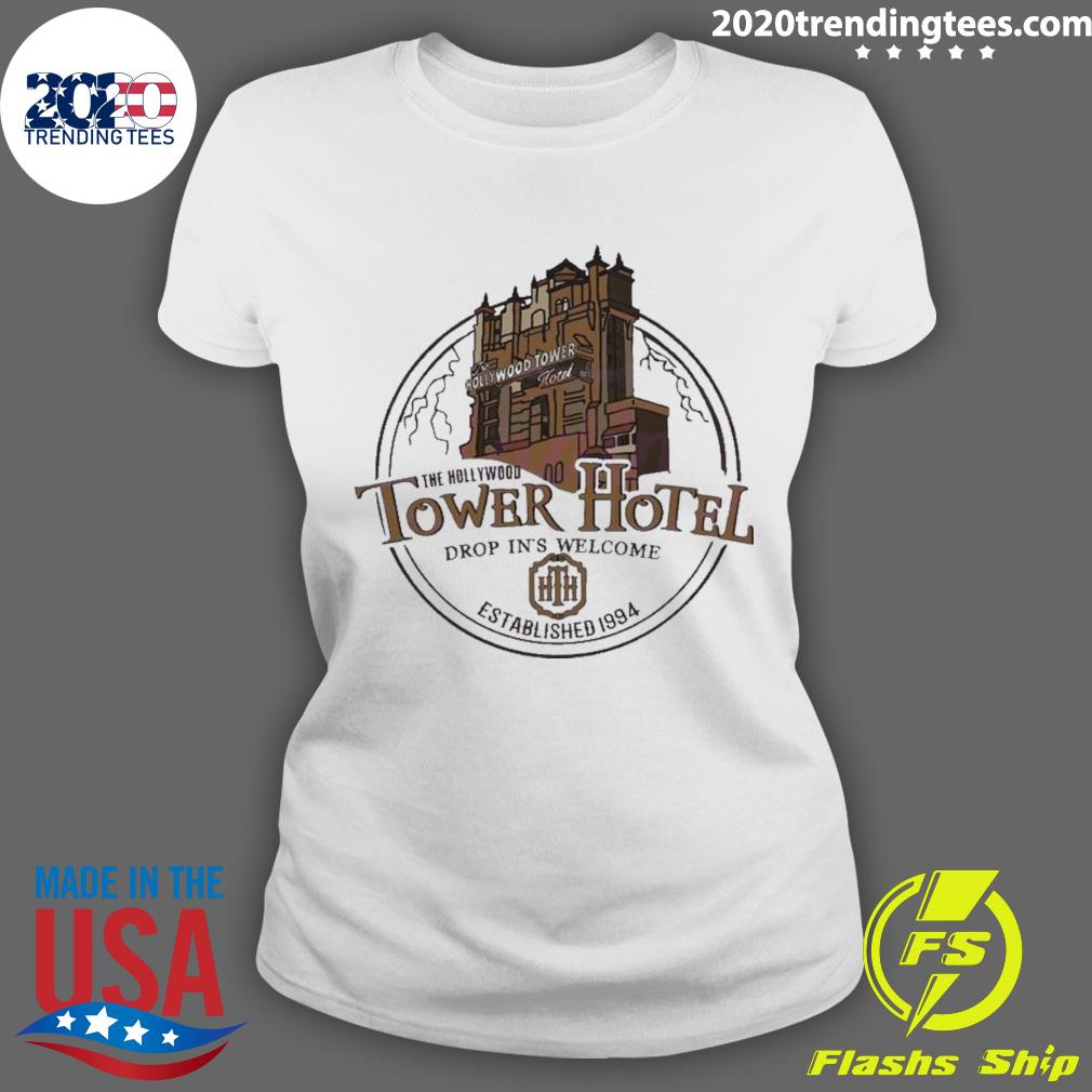 Official disney The Hollywood Tower Hotel - Adult & Kids T-Shirts, Sweatshirts & Hoodies apparel design preview 3