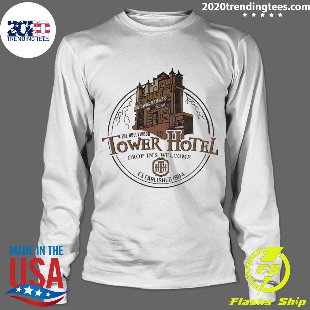 Official disney The Hollywood Tower Hotel - Adult & Kids T-Shirts, Sweatshirts & Hoodies apparel design preview 4