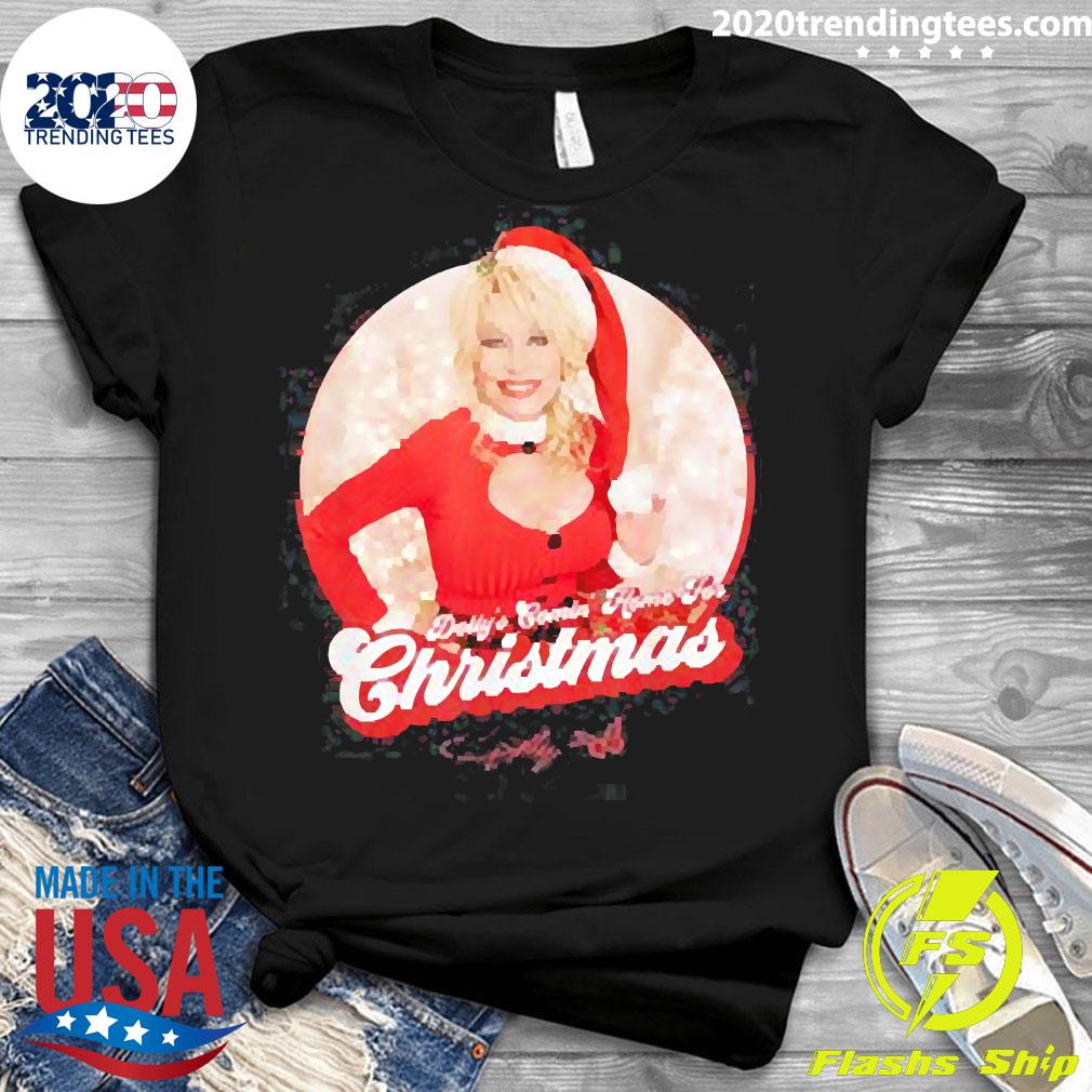 Official Dolly Parton's Comin' Home for Christmas - Adult & Kids T-Shirts, Sweatshirts & Hoodies apparel design preview 3
