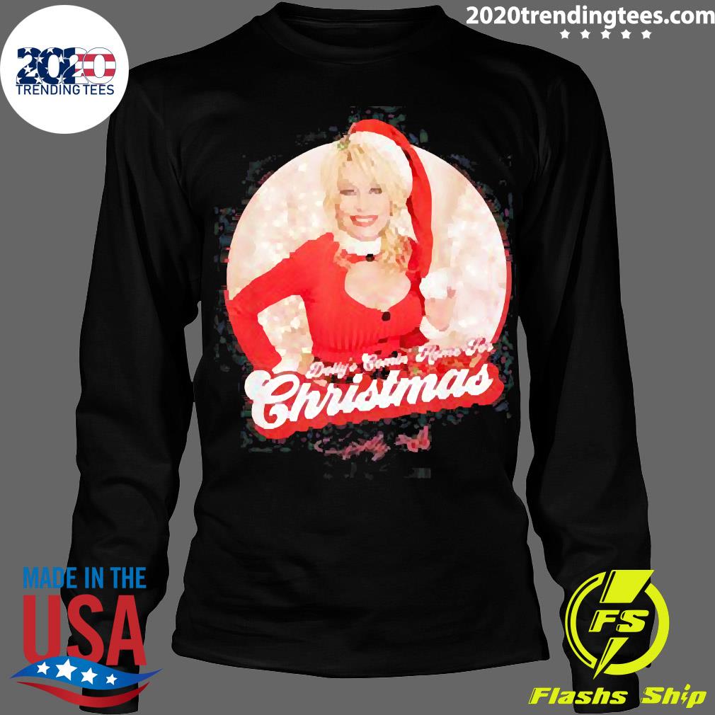 Official Dolly Parton's Comin' Home for Christmas - Adult & Kids T-Shirts, Sweatshirts & Hoodies apparel design preview 4