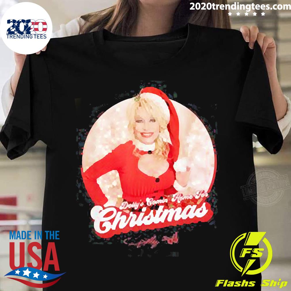 Official Dolly Parton's Comin' Home for Christmas - Adult & Kids T-Shirts, Sweatshirts & Hoodies apparel design preview 1