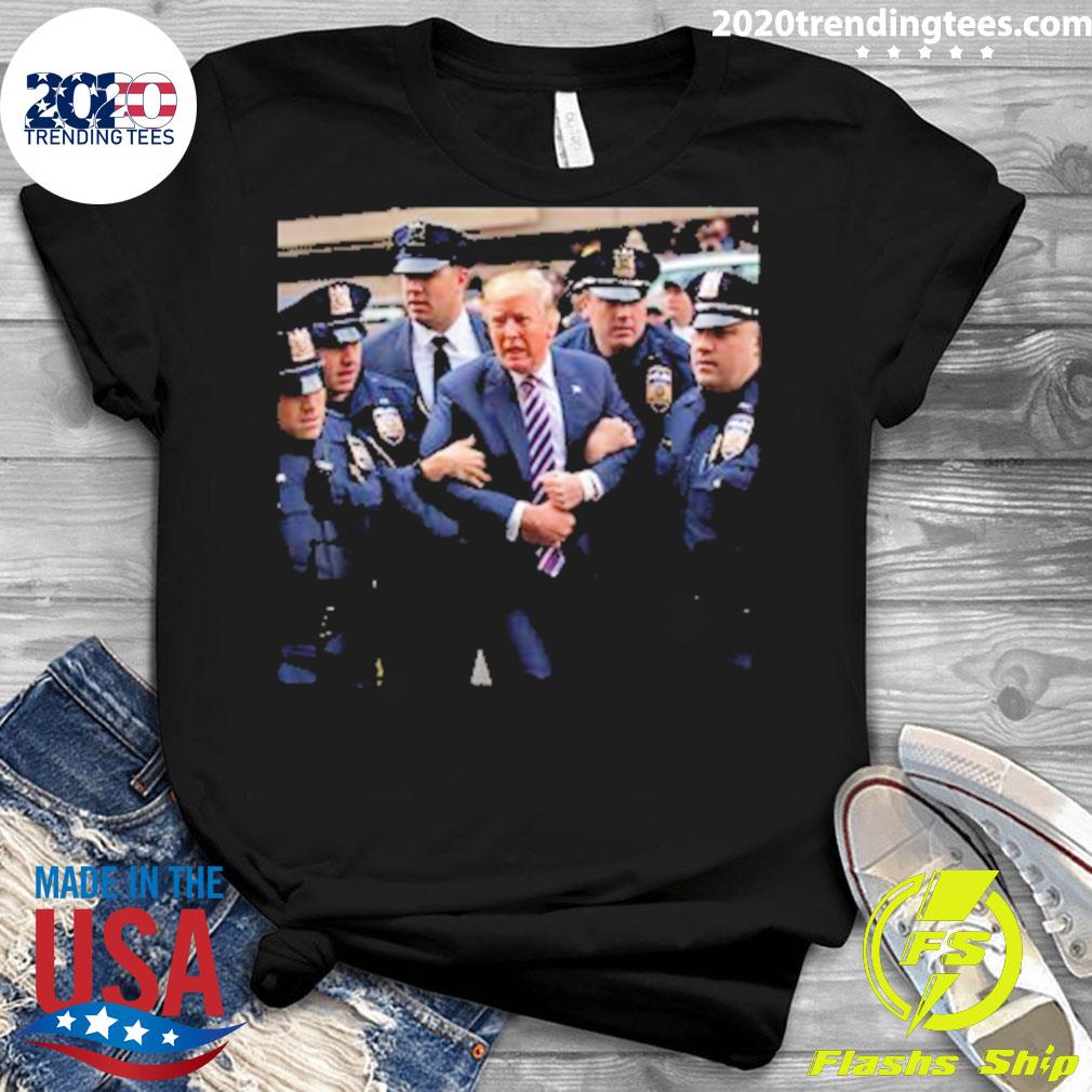 Official donald Trump Getting Arrested Meme - Adult & Kids T-Shirts, Sweatshirts & Hoodies apparel design preview 3