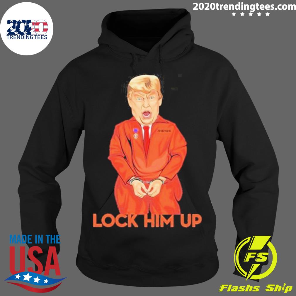 Official donald Trump Lock Him Up 2023 - Adult & Kids T-Shirts, Sweatshirts & Hoodies apparel design preview 2