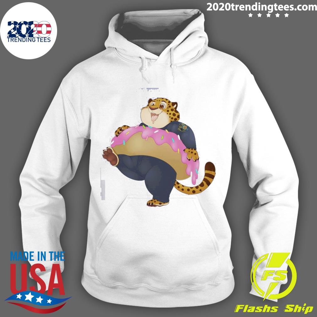 Official donut Clawhauser Zootopia - Adult & Kids T-Shirts, Sweatshirts & Hoodies apparel design preview 2