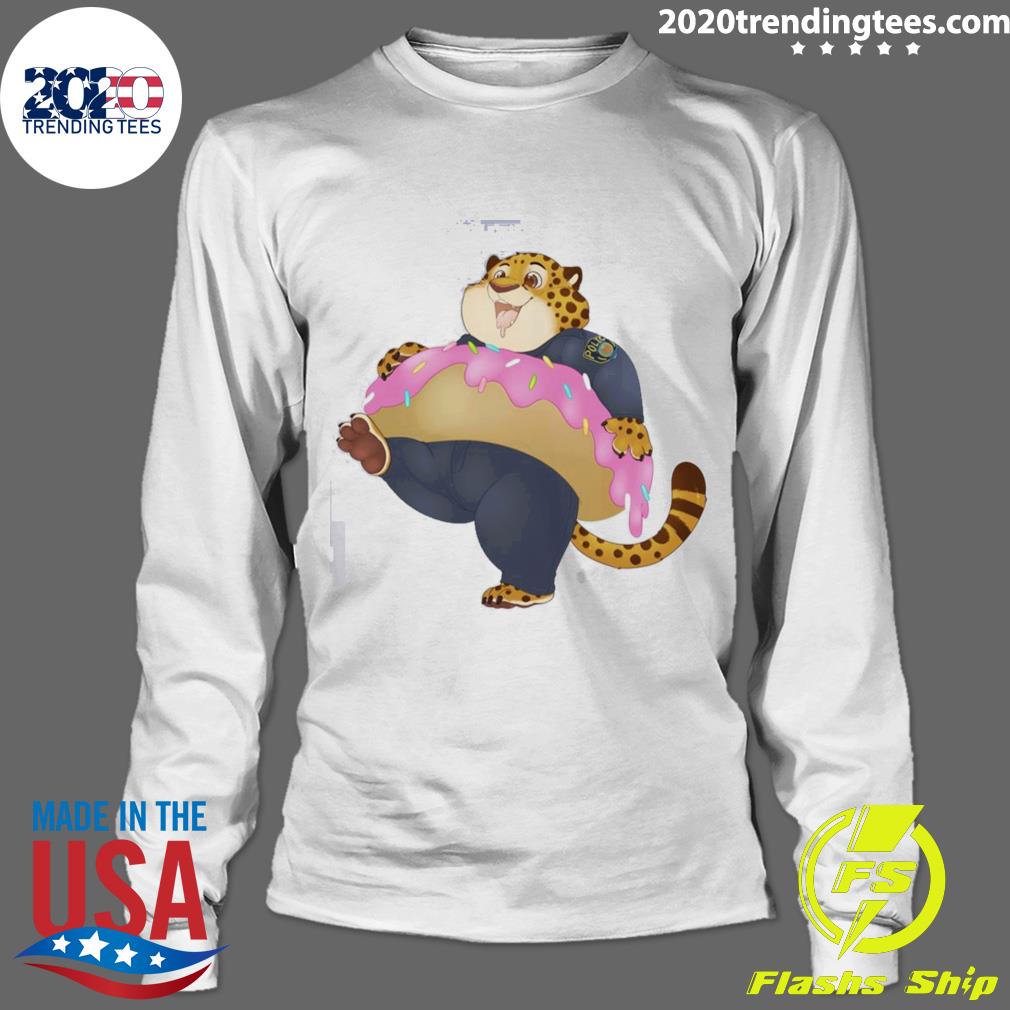 Official donut Clawhauser Zootopia - Adult & Kids T-Shirts, Sweatshirts & Hoodies apparel design preview 4