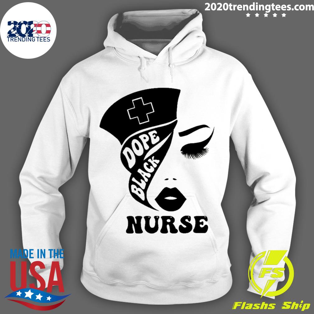 Official dope Black Nurse - Adult & Kids T-Shirts, Sweatshirts & Hoodies apparel design preview 2