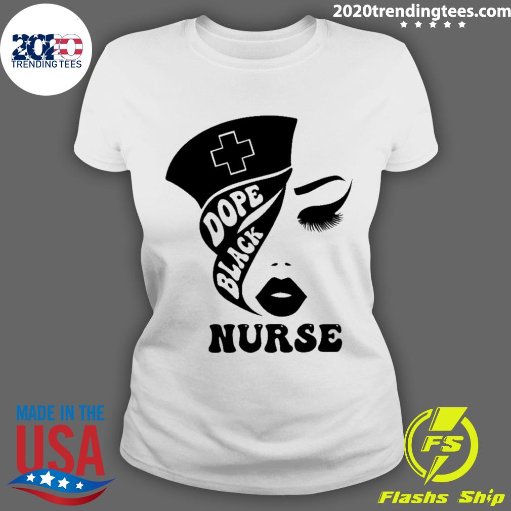 Official dope Black Nurse - Adult & Kids T-Shirts, Sweatshirts & Hoodies apparel design preview 3