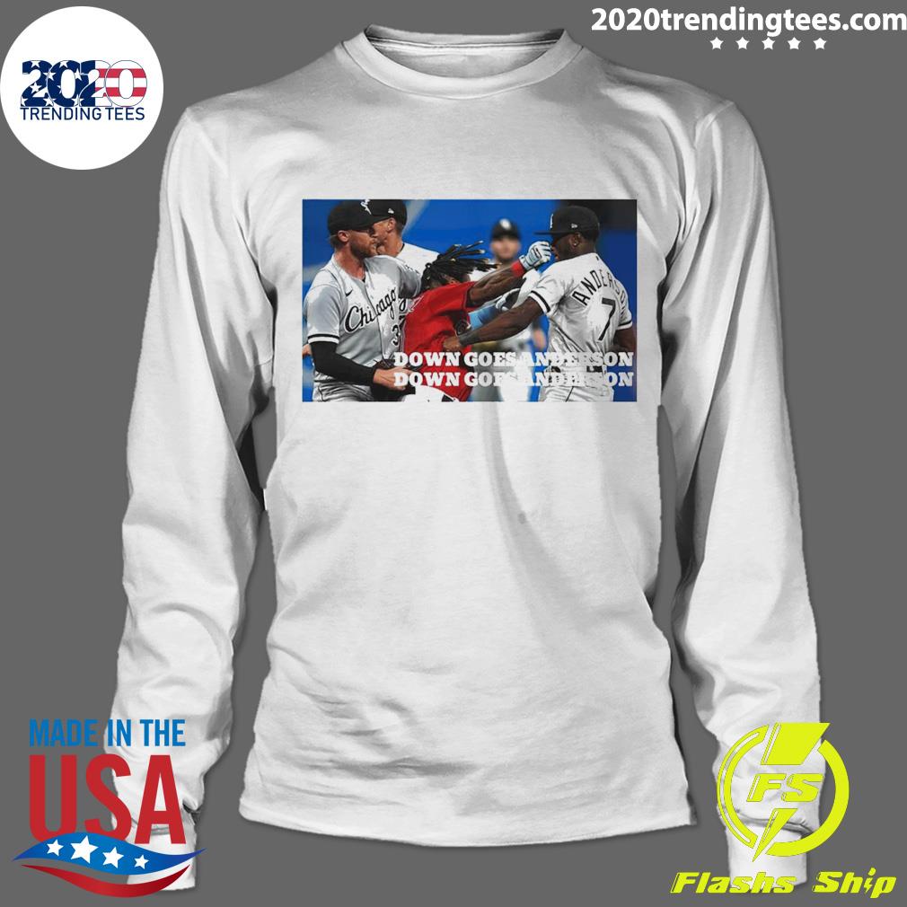 Official down Goes Anderson Cleveland Guardians - Adult & Kids T-Shirts, Sweatshirts & Hoodies apparel design preview 4