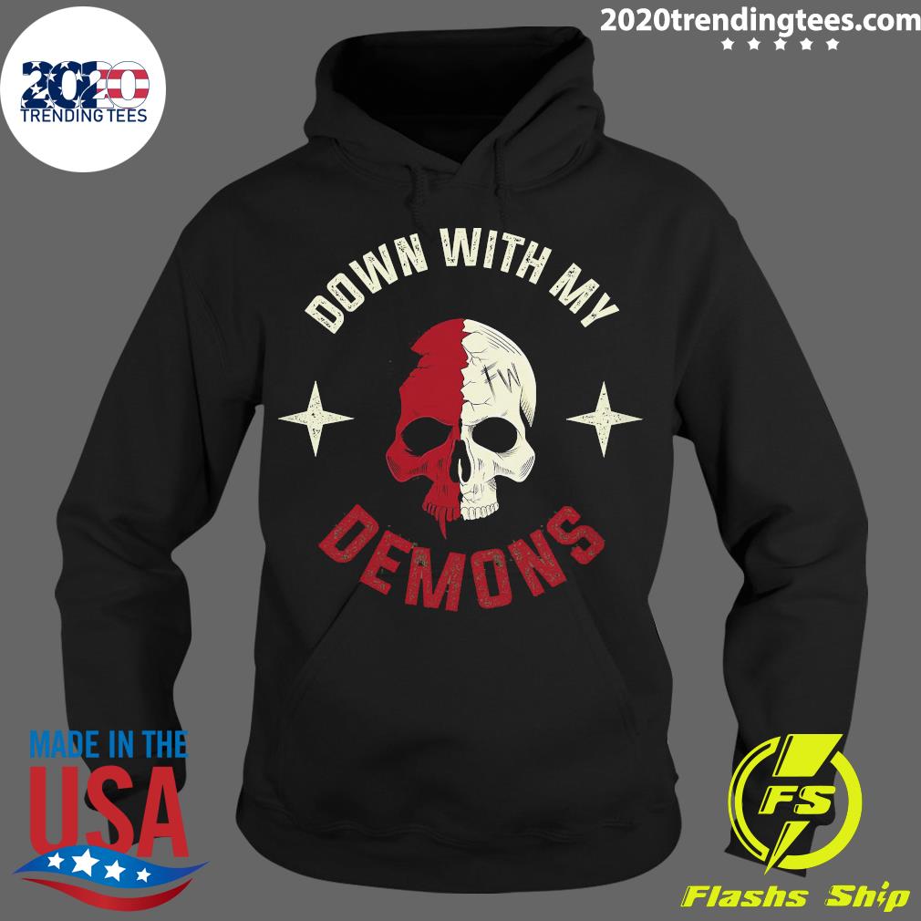 Official Down With My Demons - Adult & Kids T-Shirts, Sweatshirts & Hoodies apparel design preview 2