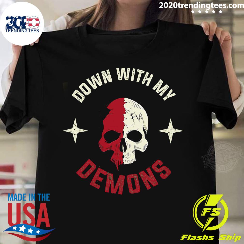 Official Down With My Demons - Adult & Kids T-Shirts, Sweatshirts & Hoodies apparel design preview 1