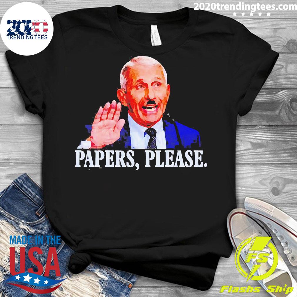 Official Dr. Fauci Papers Please - Adult & Kids T-Shirts, Sweatshirts & Hoodies apparel design preview 3