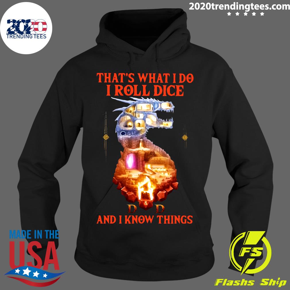 Official Dragon That's What I Do Roll Dice DD And - Adult & Kids T-Shirts, Sweatshirts & Hoodies apparel design preview 2