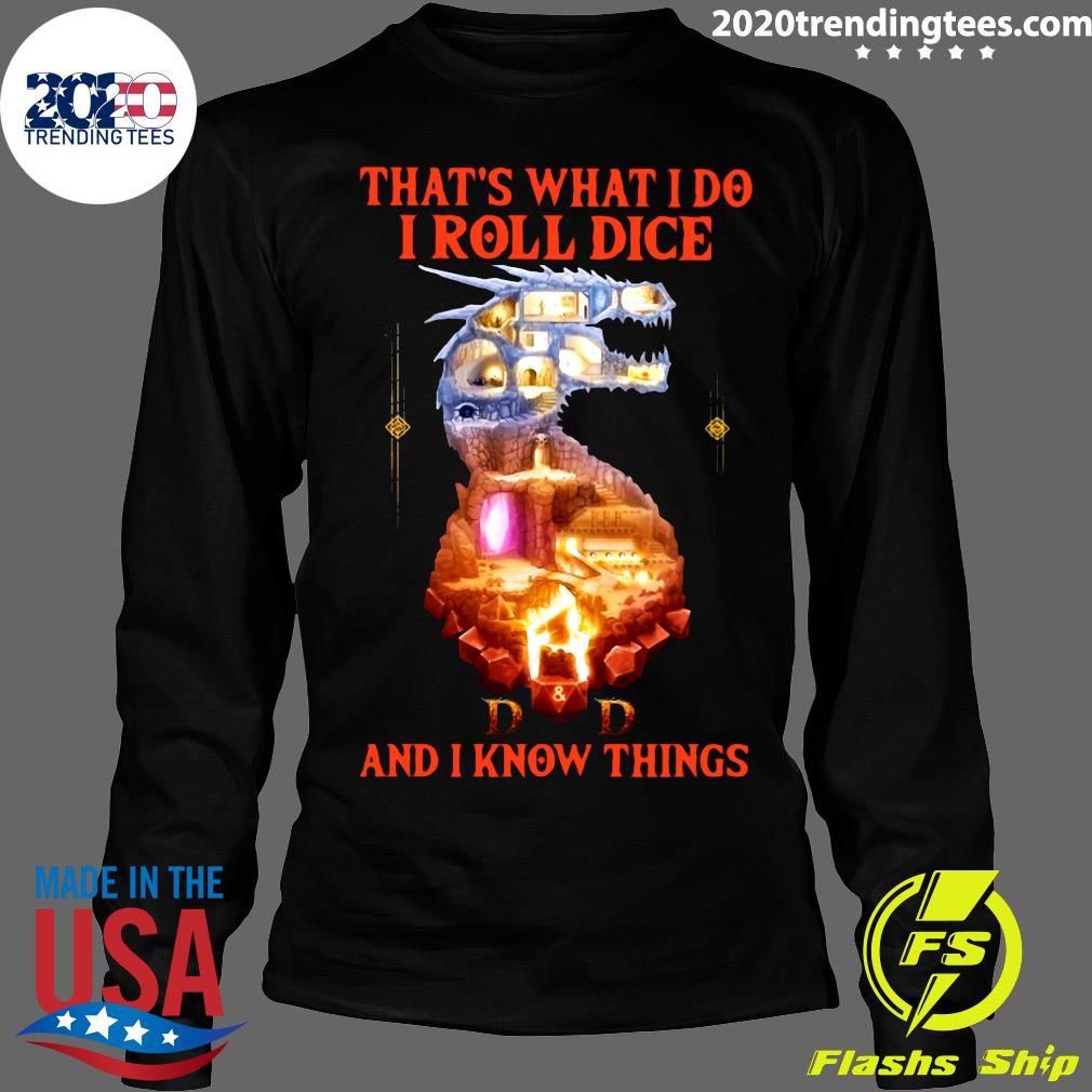 Official Dragon That's What I Do Roll Dice DD And - Adult & Kids T-Shirts, Sweatshirts & Hoodies apparel design preview 4