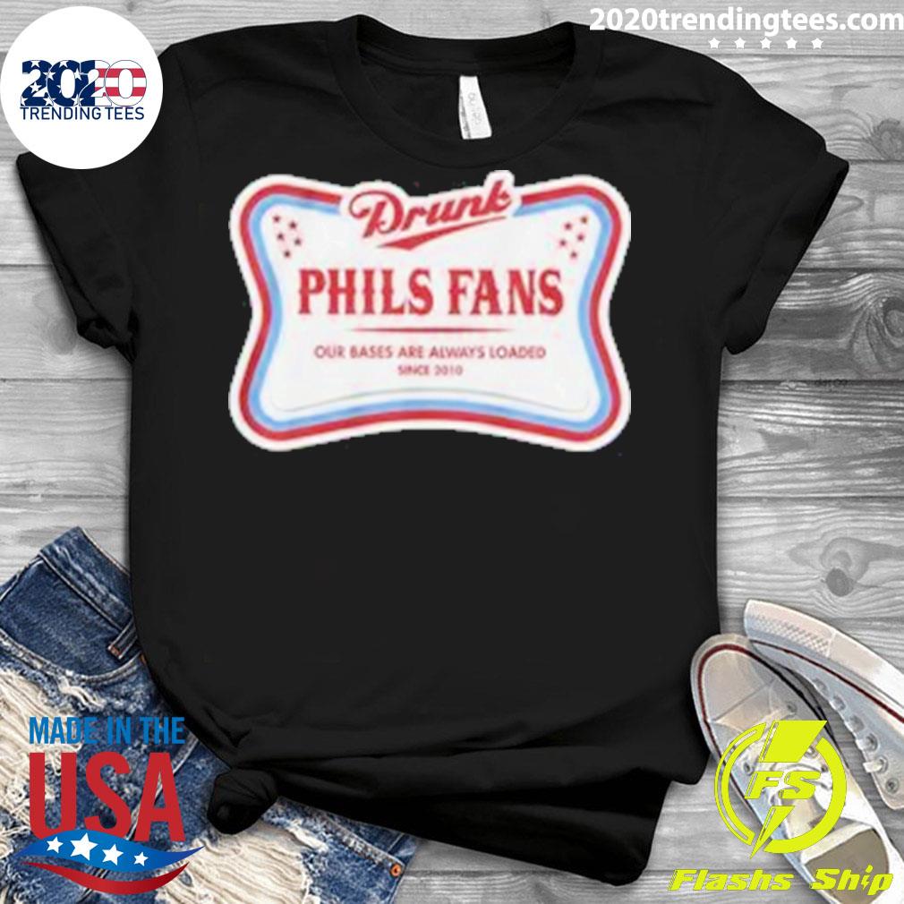 Official drunk Phils Fans High Life - Adult & Kids T-Shirts, Sweatshirts & Hoodies apparel design preview 3