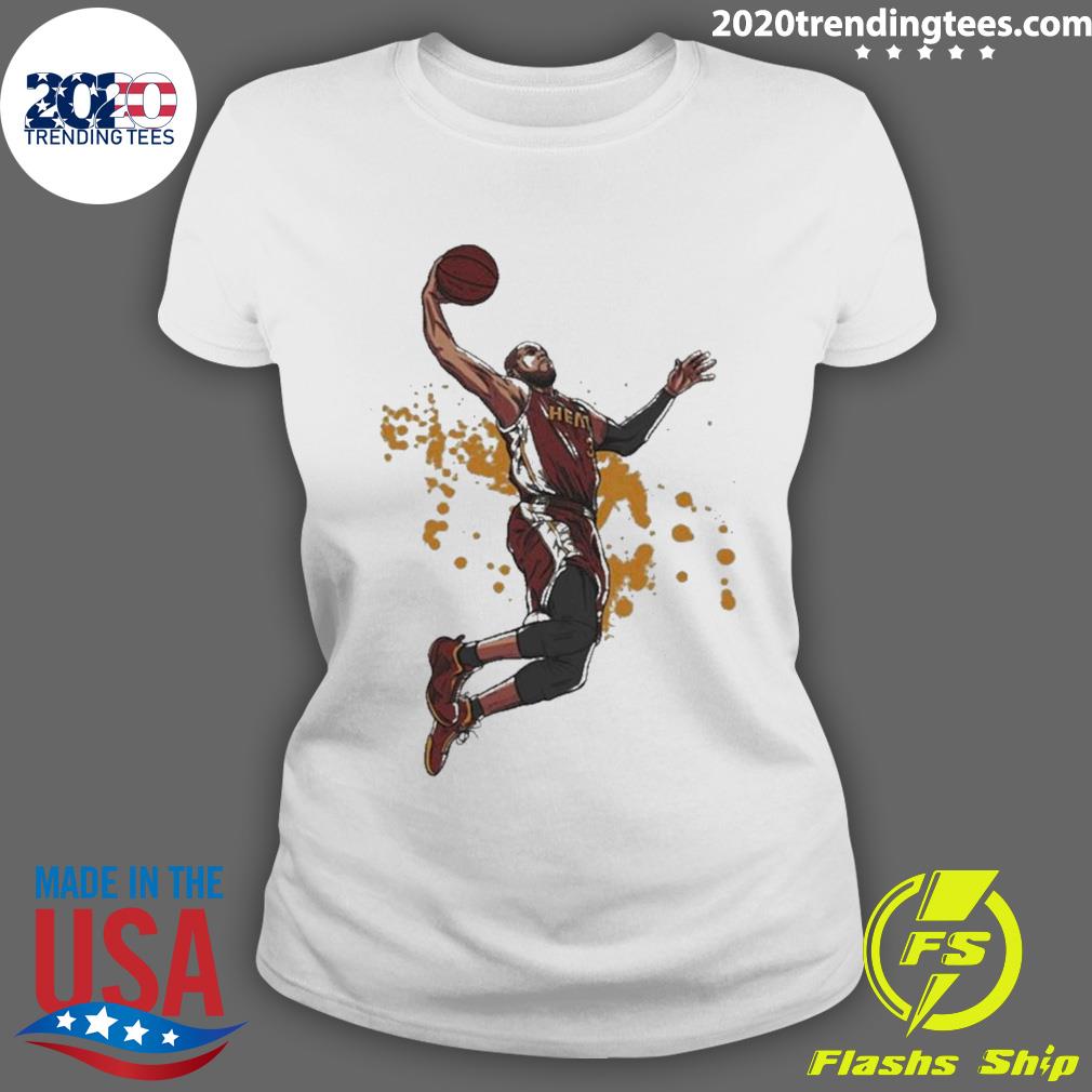 Official dwayne Wade Vector Art Basketball Legend - Adult & Kids T-Shirts, Sweatshirts & Hoodies apparel design preview 3
