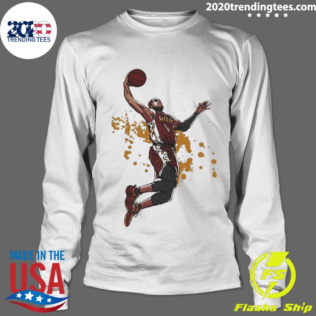 Official dwayne Wade Vector Art Basketball Legend - Adult & Kids T-Shirts, Sweatshirts & Hoodies apparel design preview 4