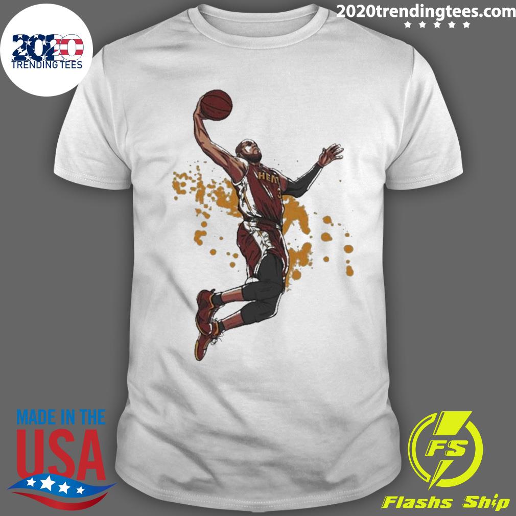 Official dwayne Wade Vector Art Basketball Legend - Adult & Kids T-Shirts, Sweatshirts & Hoodies apparel design preview 1