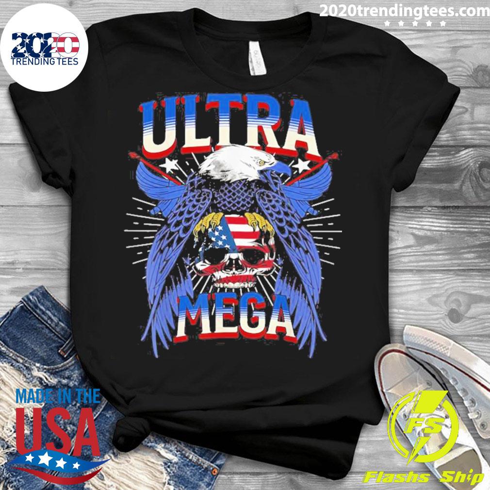 Official eagle Skull American Flag Ultra Maga - Adult & Kids T-Shirts, Sweatshirts & Hoodies apparel design preview 3