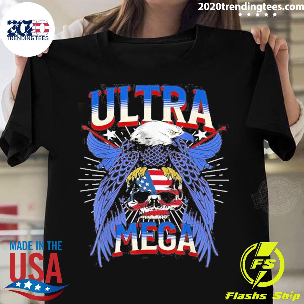Official eagle Skull American Flag Ultra Maga - Adult & Kids T-Shirts, Sweatshirts & Hoodies apparel design preview 1