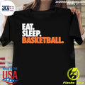 Official eat Sleep Basketball 2023 - Adult & Kids T-Shirts, Sweatshirts & Hoodies apparel design preview 1