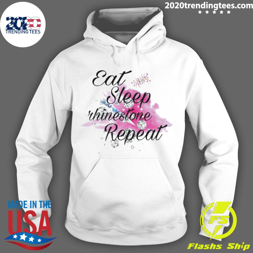 Official eat Sleep Rhinestone Repeat - Adult & Kids T-Shirts, Sweatshirts & Hoodies apparel design preview 2