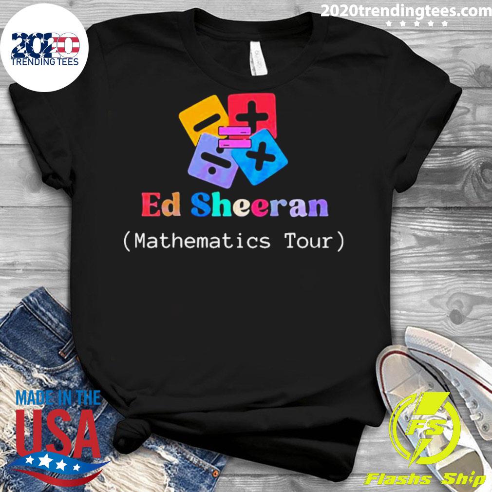 Official ed Sheeran Mathematics World Tour - Adult & Kids T-Shirts, Sweatshirts & Hoodies apparel design preview 3