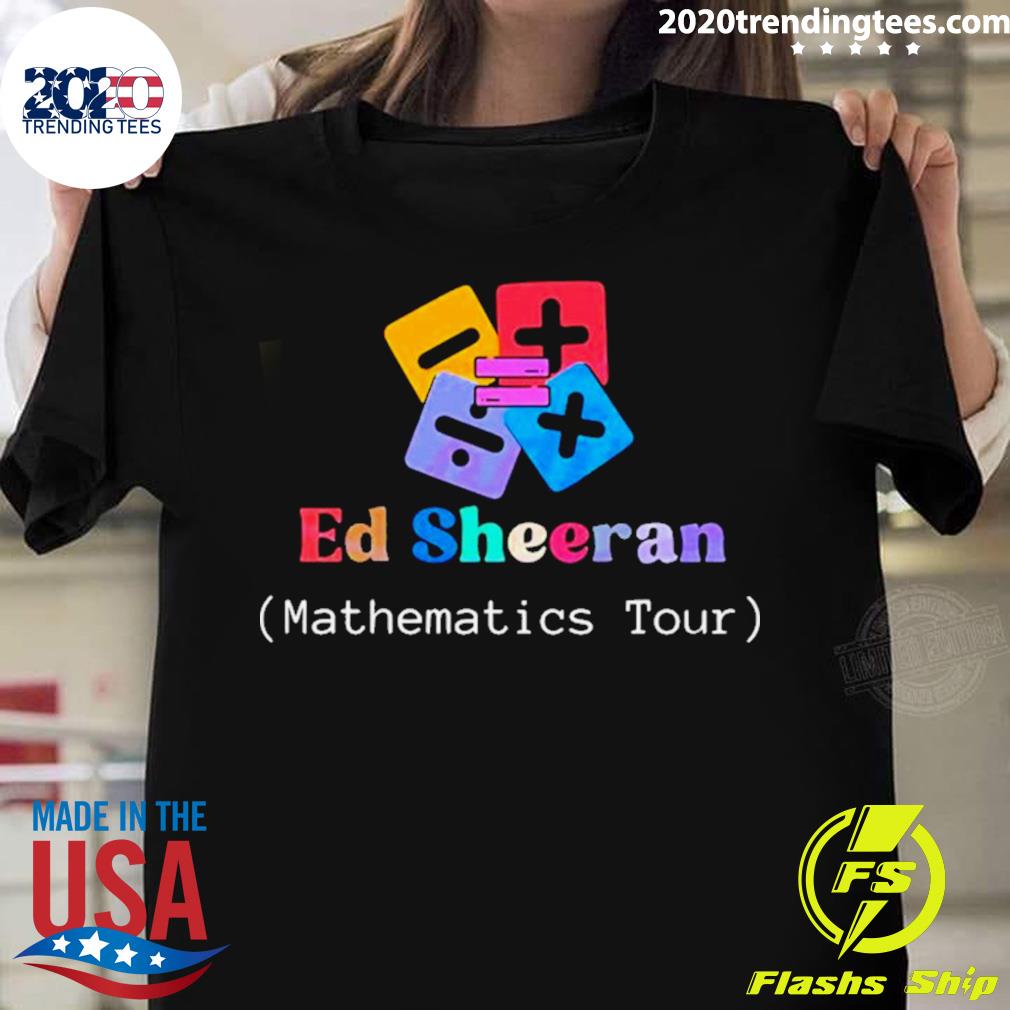 Official ed Sheeran Mathematics World Tour - Adult & Kids T-Shirts, Sweatshirts & Hoodies apparel design preview 1