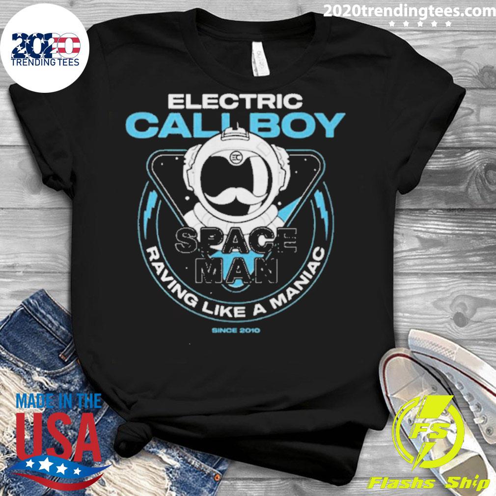 Official electric Callboy Spaceman Raving Like A - Adult & Kids T-Shirts, Sweatshirts & Hoodies apparel design preview 3